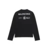 T-shirt à manches longues Balenciaga x WFP, coupe moyenne « Black » 612967THV841000