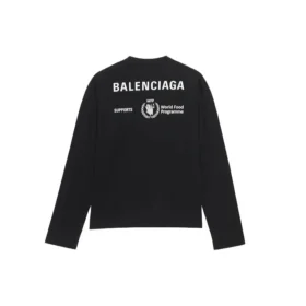T-shirt à manches longues Balenciaga x WFP, coupe moyenne « Black » 612967THV841000