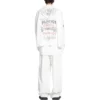 T-shirt à manches longues en métal à personnaliser, coupe moyenne « Blanc Noir Rouge » 699191TPVO29065
