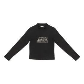 T-shirt à manches longues Fashion Institute, coupe moyenne « Black » 698124TMVH51073 T-shirt à manches longues Fashion Institute, coupe moyenne « Black » 698124TMVH51073