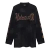 T-shirt à manches longues Heavy Metal, coupe oversize « Black Faded » 739783TOVE11055