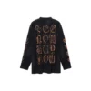 T-shirt à manches longues Heavy Metal, coupe oversize « Black Faded » 739783TOVE11055