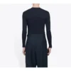 T-shirt à manches longues élastiques pour homme Balenciaga avec imprimé du logo Symbolic Creative, noir 620966TIV491070