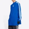 T-shirt à manches longues oversize Balenciaga x adidas « Blue » 728789TNVA65531