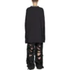 T-shirt à manches longues oversize « Black Faded » 739783TOVF49034
