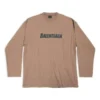 T-shirt à manches longues oversize « Kaki » 681046TNVL17761