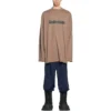 T-shirt à manches longues oversize « Kaki » 681046TNVL17761