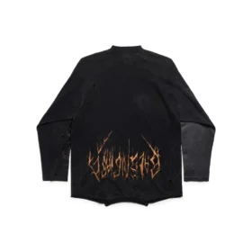 T-shirt à manches longues oversize Paris Moon Upside Down « Black Faded » 698155TOVT31055 T-shirt à manches longues oversize Paris Moon Upside Down « Black Faded » 698155TOVT31055