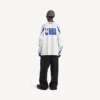 T-shirt à manches longues oversize pour homme Balenciaga | Collaboration NBA, blanc/multicolore