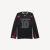 T-shirt à manches longues oversize pour homme Balenciaga | Collaboration NBA, noir/multicolore