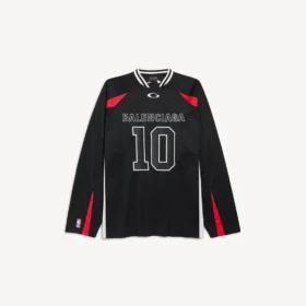T-shirt à manches longues oversize pour homme Balenciaga | Collaboration NBA, noir/multicolore T-shirt à manches longues oversize pour homme Balenciaga | Collaboration NBA, noir/multicolore