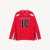 T-shirt à manches longues oversize pour homme Balenciaga | Collaboration NBA, rouge/multicolore T-shirt à manches longues oversize pour homme Balenciaga | Collaboration NBA, rouge/multicolore