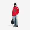 T-shirt à manches longues oversize pour homme Balenciaga | Collaboration NBA, rouge/multicolore T-shirt à manches longues oversize pour homme Balenciaga | Collaboration NBA, rouge/multicolore