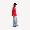 T-shirt à manches longues oversize pour homme Balenciaga | Collaboration NBA, rouge/multicolore T-shirt à manches longues oversize pour homme Balenciaga | Collaboration NBA, rouge/multicolore