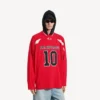 T-shirt à manches longues oversize pour homme Balenciaga | Collaboration NBA, rouge/multicolore T-shirt à manches longues oversize pour homme Balenciaga | Collaboration NBA, rouge/multicolore