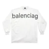 T-shirt à manches longues oversize « White » de Bal.com 739027TOVO19081