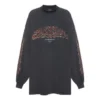 T-shirt à manches longues Oversized « Black Faded » 739027TPVM81568