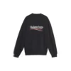 T-shirt à manches longues pour homme Balenciaga avec imprimé logo, noir 556147TBV141000