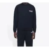 T-shirt à manches longues pour homme Balenciaga avec imprimé logo, noir 556147TBV141000