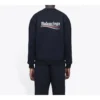 T-shirt à manches longues pour homme Balenciaga avec imprimé logo, noir 556147TBV141000