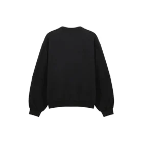 T-shirt à manches longues pour homme Balenciaga SS21, col rond large, noir 641654TJVI71070