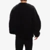 T-shirt à manches longues pour homme Balenciaga SS21, col rond large, noir 641654TJVI71070