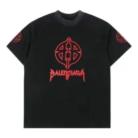 T-shirt Metal BB Stencil « Noir Rouge » 764235TPVI21568