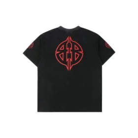 T-shirt Metal BB Stencil « Noir Rouge » 764235TPVI21568