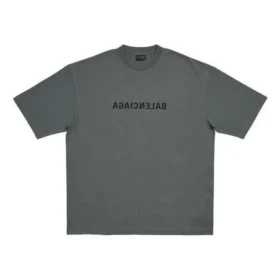 T-shirt Mirror Balenciaga coupe moyenne « Gris » 612966TNVR21242