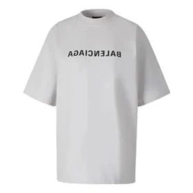 T-shirt Mirror Balenciaga, coupe moyenne « White » 764235TNVR2-9784