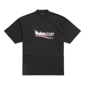 T-shirt à motif politique « Black White » 764235TQVI51569