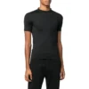 T-shirt moulant ultra-ajusté et brillant « Black » 720458TNVI21000
