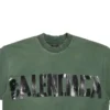T-shirt « New Tape Type » coupe moyenne « Vert foncé » 739784TQVQ83004