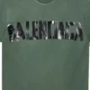 T-shirt « New Tape Type » coupe moyenne « Vert foncé » 739784TQVQ83004