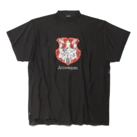 T-shirt oversize Antwerpen Inside-out « Black » 787358TQVP71083