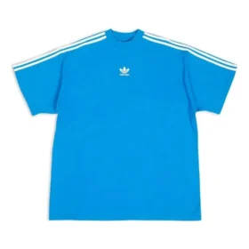 T-shirt oversize Balenciaga x adidas « Blue » 739101TNVA64026