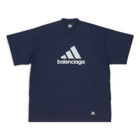 T-shirt oversize Balenciaga x adidas « Navy » 731769TNVA64356
