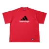 T-shirt oversize Balenciaga x adidas « Red » 712398TNVA66278
