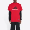 T-shirt oversize Balenciaga x adidas « Red » 712398TNVA66278