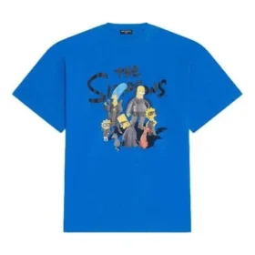 T-shirt oversize Balenciaga x Les Simpson « Bleu » 676589TLVG74210