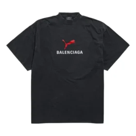 T-shirt oversize Balenciaga x Puma « Black Faded » 831305TTVA61041