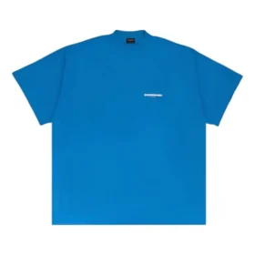 T-shirt oversize « Blue » avec motif barré 712398TMVJ64024