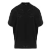 T-shirt oversize à col rond en maille « Noir » 694576TMVD41000