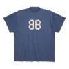 T-shirt oversize Crypto « Bleu » 739028TOVU64108