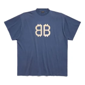 T-shirt oversize Crypto « Bleu » 739028TOVU64108