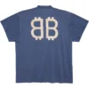 T-shirt oversize Crypto « Bleu » 739028TOVU64108