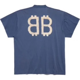 T-shirt oversize Crypto « Bleu » 739028TOVU64108