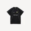 T-shirt oversize de football pour homme, noir
