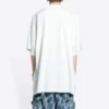 T-shirt oversize en coton Balenciaga x THE SIMPSONS « Blanc » 676589TLVG70901