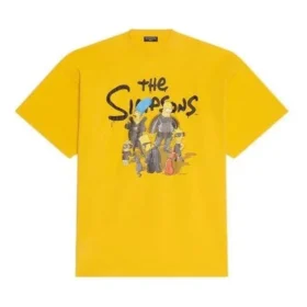T-shirt oversize en coton Balenciaga x THE SIMPSONS « Yellow » 676589TLVG77200